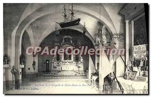 Cartes postales Antibes int�rieur De La Chapelle De Notre Dame De bon Port