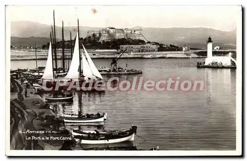 Cartes postales Antibes Le Port Le Fort Carre