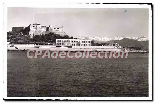 Ansichtskarte AK Antibes Le Fort Carre Devant La Chaine Des Alpes