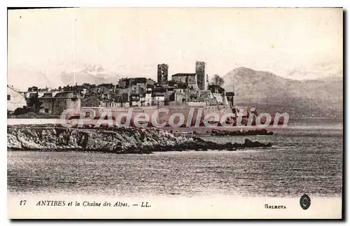 Ansichtskarte AK Antibes Et La Chaine Des Alpes