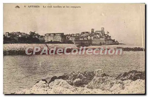 Cartes postales Antibes Le Vieil Antibes Et Les Remparts