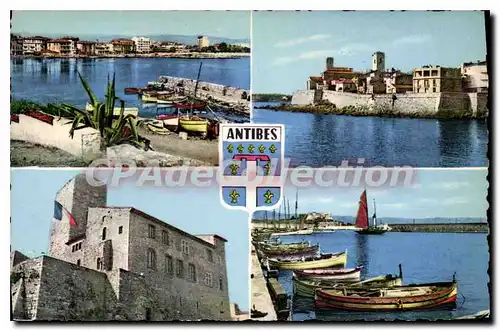 Cartes postales Antibes Vue Prise De La Route Du Cap Les Remparts