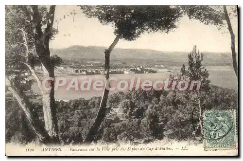 Cartes postales Antibes Panorama Sur La Ville Pris Des Sapins Du Cap D'Antibes