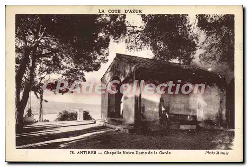 Ansichtskarte AK Antibes Chapelle Notre Dame De La Garde