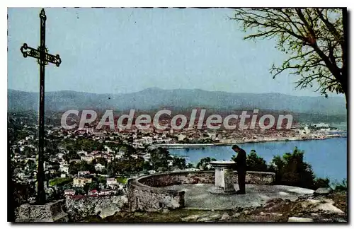 Cartes postales Antibes Vue Generale Prise De La Garoupe Et La Table d'orientation