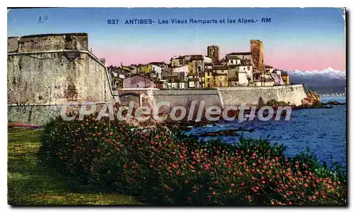 Cartes postales Antibes Les vieux Remparts