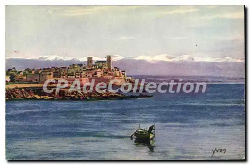 Cartes postales Antibes Le Fort Carre Et La Chaine Des Alpes