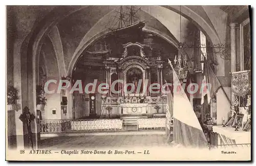 Cartes postales Antibes Chapelle Notre Dame De Bon Port