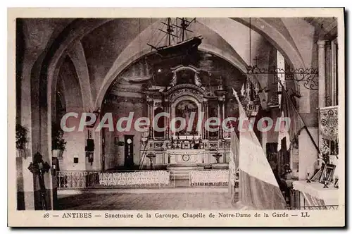 Cartes postales Antibes Sanctuaire De La Garoupe Chapelle De Notre Dame