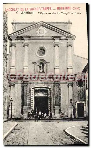 Cartes postales Antibes L'Eglise Ancien Temple De Diane