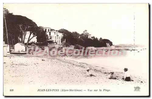 Cartes postales Juan Les Pins Vue Sur La Plage