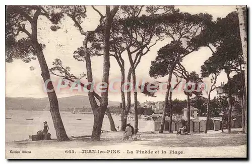 Cartes postales Juan Les Pins La Pinede Et La Plage