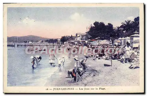 Cartes postales Juan Les Pins Les Jeux Sur La Plage