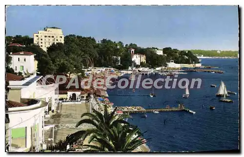 Cartes postales Juan Les Pins Les Plages Au Fond I'Hotel Proven�al