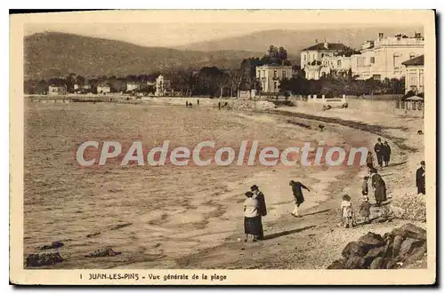 Cartes postales Juan Les Pins Vue Generale De La Plage