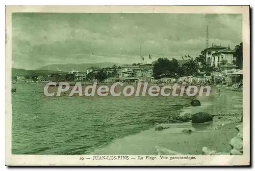 Cartes postales Juan Les Pins La Plage Vue Panoramique