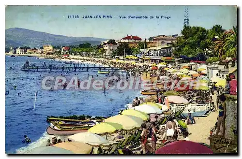 Cartes postales Juan Les Pins Vue D'Ensemble De La Plage