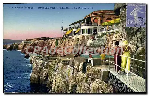 Cartes postales Juan Les Pins La Piscine Eden Roc