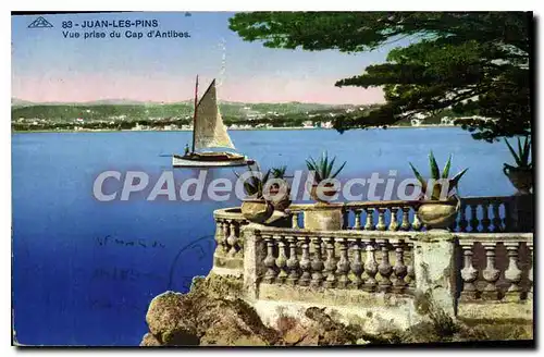 Cartes postales Juan Les Pins Vue Prise Du Cap D'Antibes