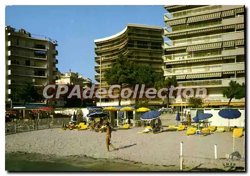 Moderne Karte Juan Les Pins Promenade Du Soleil