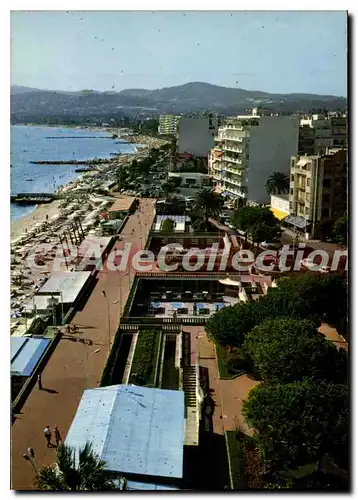 Moderne Karte Juan Les Pins La Plage