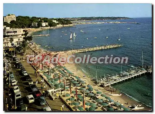 Cartes postales moderne Juan Les Pins Le Boulevard Et La Plage