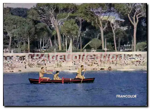 Cartes postales moderne Juan Les Pins La Plage Et La Pinede