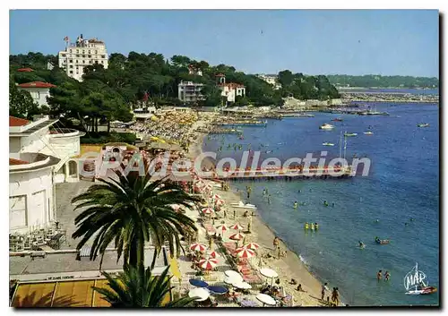 Cartes postales moderne Juan Les Pins La Plage Au Fond I'Hotel Provencal