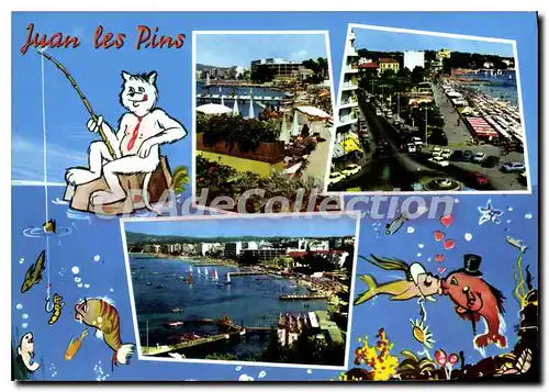 Cartes postales moderne Juan Les Pins La Plage rond point