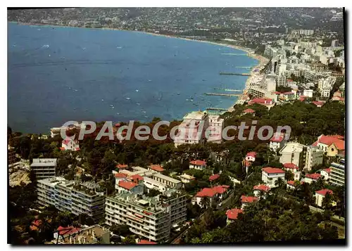 Cartes postales moderne Juan Les Pins Vue Aerienne Au Fond Golfe Juan