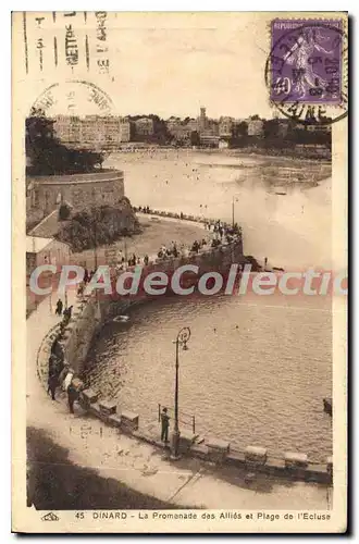 Ansichtskarte AK Dinard La Promenade Des Allies Et Plage De I'Ecluse