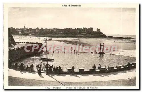 Cartes postales Dinard Plage De I'Ecluse Et Piscine