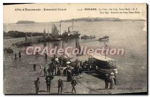 Cartes postales Dinard La Cale Au Loin Saint Malo