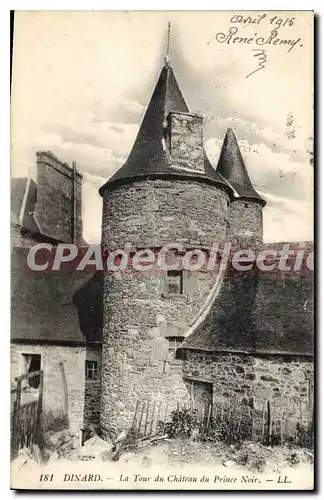 Ansichtskarte AK Dinard La Tour Du Chateau Du Prince Noir