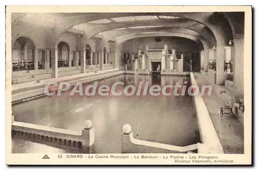 Ansichtskarte AK Dinard Le Casino Municipal Le Baln�um La Piscine les plongeons