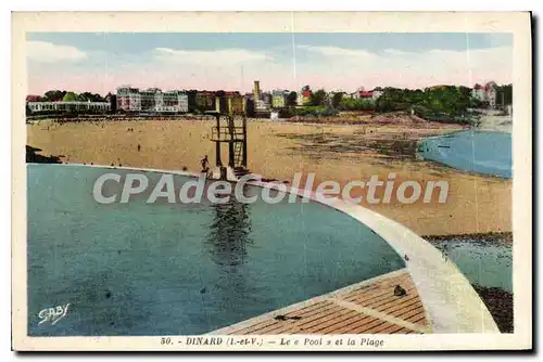 Ansichtskarte AK Dinard La piscine La Plage