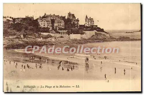 Cartes postales Dinard La Plage Et La Malouine