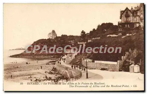 Ansichtskarte AK Dinard La Promenade Des Allies Et La Pointe Du Moulinet