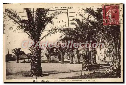 Ansichtskarte AK Dinard Les Palmiers De La Promenade Clair De Lune