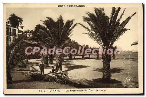 Ansichtskarte AK Dinard La Promenade Du Clair De Lune