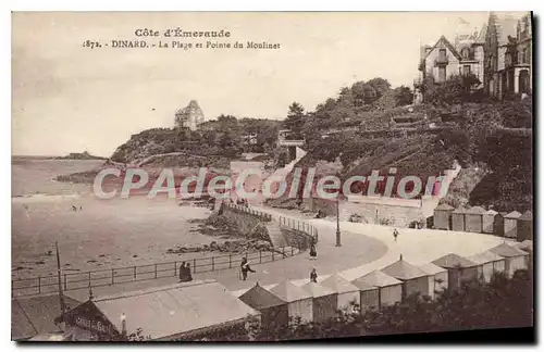 Ansichtskarte AK Dinard La Plage Et Pointe Du Moulinet