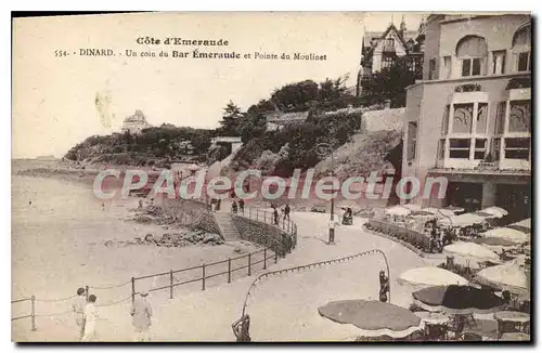 Cartes postales Dinard Un Coin Du Bar Emeraude Et Pointe Du Moulinet