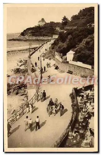 Cartes postales Dinard Promenade De La Digue Vers La Pointe Du Moulinet