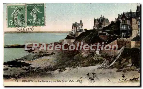 Ansichtskarte AK Dinard La Malouine Au Loin Saint Malo