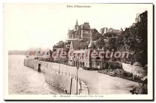 Cartes postales Dinard Promenade Clair De Lune