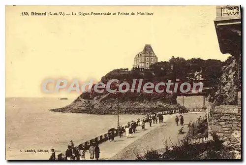 Cartes postales Dinard La Digue Promenade Et Pointe Du Moulinet