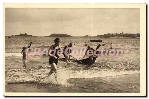 Ansichtskarte AK Dinard Saint Malo Et Les Beys Vus De La Plage