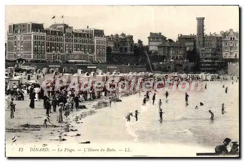 Ansichtskarte AK Dinard La Plage L'Heure Du Bain