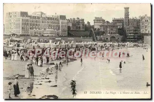 Ansichtskarte AK Dinard La Plage L'Heure Du Bain