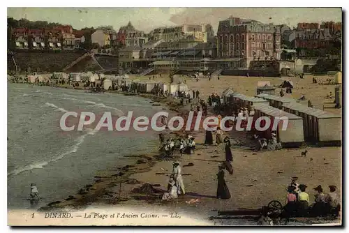 Cartes postales Dinard La Plage Et I'Ancien Casino